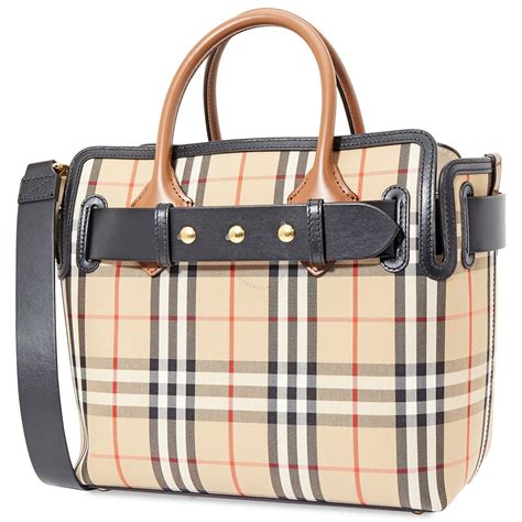 Burberry Small Vintage Check Triple Stud Belt Bag 